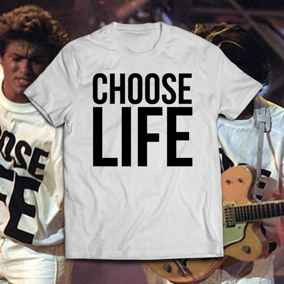 Gildan Other - Vintage Style Wham White Choose Life Tee